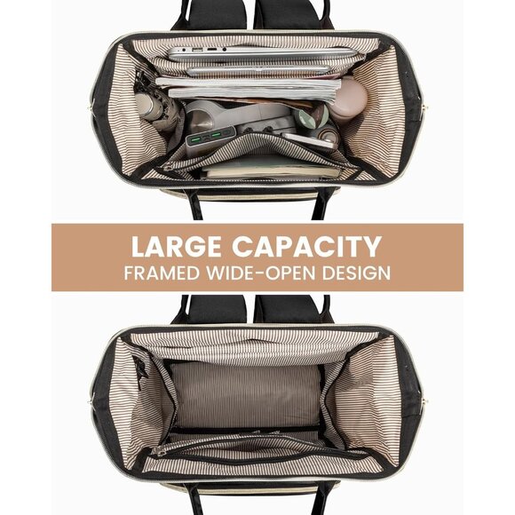 LOVEVOOK Laptop Backpack 17 Inch Computer Business Nurse Diaper Bag - Picture 8 of 14